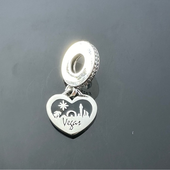 Pandora Las Vegas No Place Like Charm 925 Ale Silver with CZ With Gift Box #191 - Picture 1 of 6